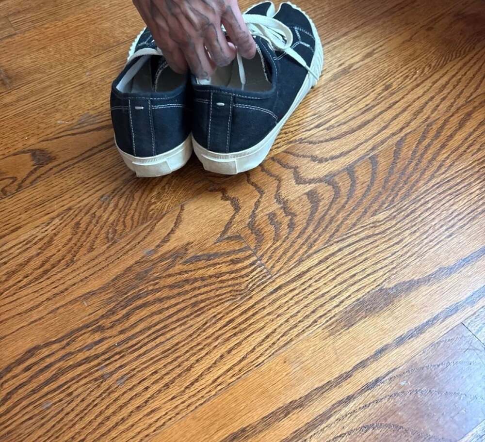 Maison Margiela Canvas Tabi Low Sneakers Black - Picture 3 of 6